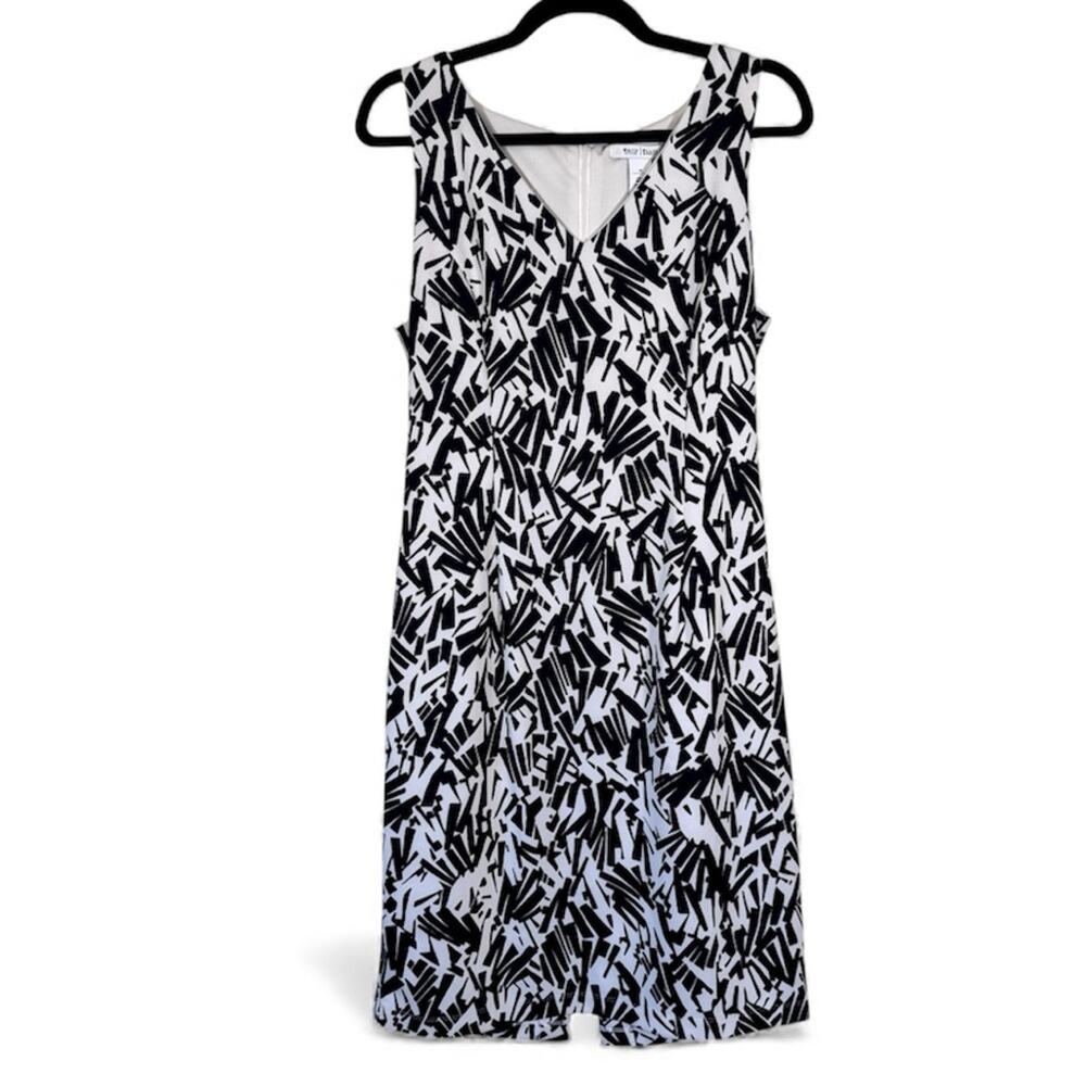 White House Black Market Floral Sleeveless Mini Sheath Dress Womens 10 Preppy